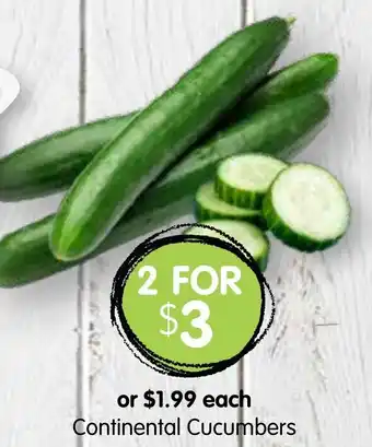 Spudshed Continental Cucumbers offer