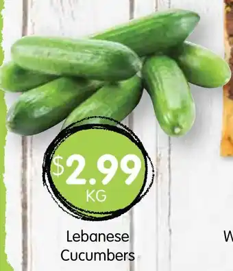 Spudshed Lebanese Cucumbers offer