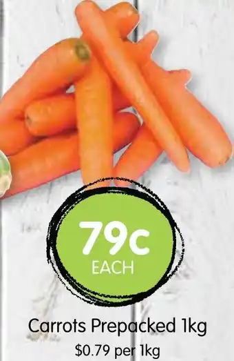Spudshed Carrots Prepacked 1kg offer