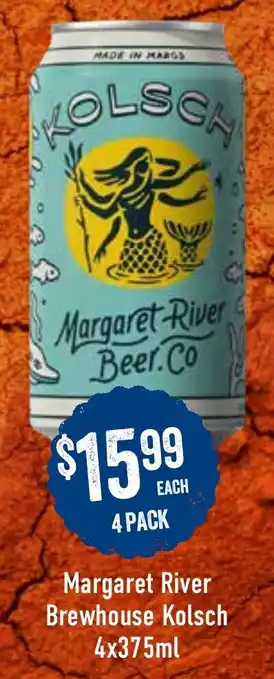 Margaret River Brewhouse Kolsch 4x375ml