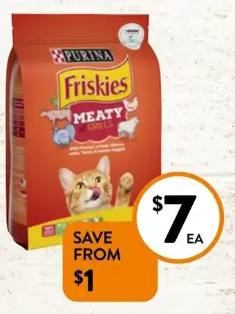 Foodworks Purina Friskies Dry Cat Food 1kg offer
