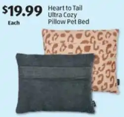 ALDI Heart to Tail Ultra Cozy Pillow Pet Bed offer