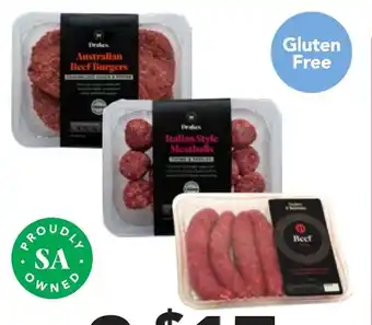 Drakes Drakes Ultimate Sausages, Burgers or Meatballs 500g offer