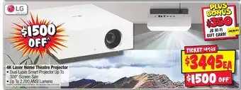 JB Hi-Fi 4K Laser Home Theatre Projector offer