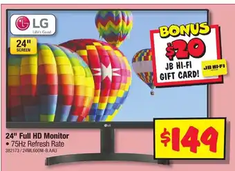 JB Hi-Fi 24" Full HD Monitor offer