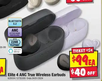 JB Hi-Fi Elite 4 ANC True Wireless Earbuds offer