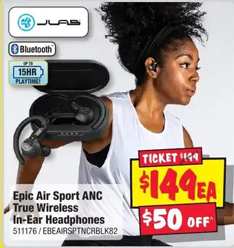 JB Hi-Fi Epic Air Sport ANC True Wireless In-Ear Headphones offer
