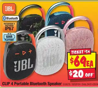 CLIP 4 Portable Bluetooth Speaker