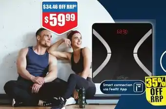 Chemist Warehouse BodiSure Smart Body Bluetooth Composition Scale Black offer