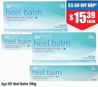Chemist Warehouse Ego QV Heel Balm 100g offer