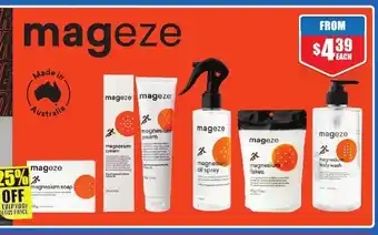Chemist Warehouse Mageze Magnesium Range offer