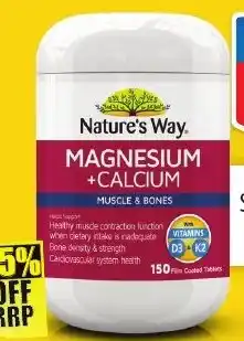 Chemist Warehouse *Nature's Way Magnesium + Calcium 150 Tablets offer