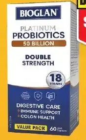 Chemist Warehouse Bioglan Platinum Probiotics 50 Billion Double Strength 60 Capsules offer