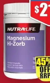 Chemist Warehouse Magnesium Hi-Zorb 120 Capsules offer