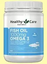 Chemist Warehouse Healthy Care Fish Oil 1000mg Omega 3 400 Capsules offer