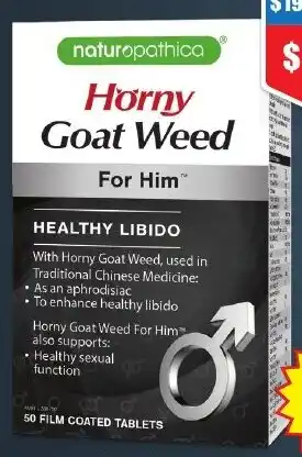 Naturopathica Horny Goat Weed For Him 50 Tablets