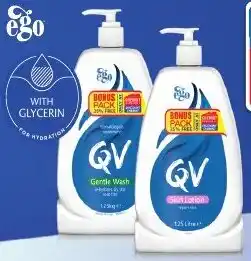 Chemist Warehouse Ego QV Gentle Wash 1.25kg or Skin Lotion 1.25 Litre offer