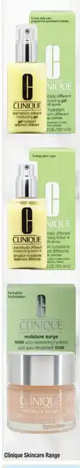 Chemist Warehouse Clinique Skincare Range offer
