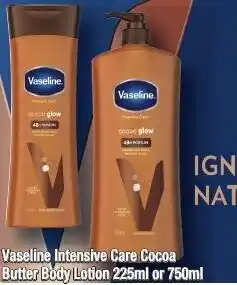 Vaseline Intensive Care Cocoa Butter Body Lotion 225ml or 750ml