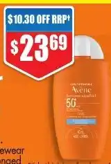Chemist Warehouse Avène SPF 50+ Sunscreen Aqua Fluid Face 40ml offer