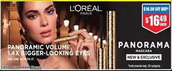 Chemist Warehouse L'Oréal Paris Panorama Mascara offer