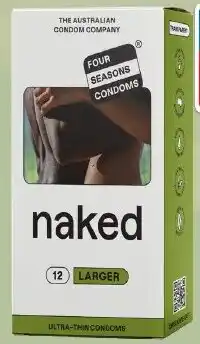 Four Seasons Condoms Naked Larger 12 Pack