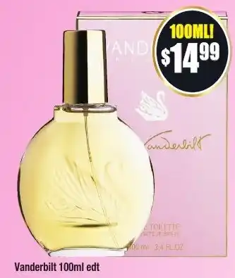 Chemist Warehouse Vanderbilt 100ml edt offer