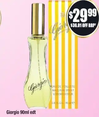Chemist Warehouse Giorgio 90ml edt offer