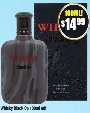Chemist Warehouse Whisky Black Op 100ml edt offer