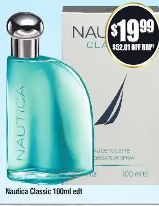 Chemist Warehouse Nautica Classic 100ml edt offer