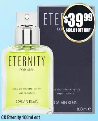 Chemist Warehouse CK Eternity 100ml edt offer