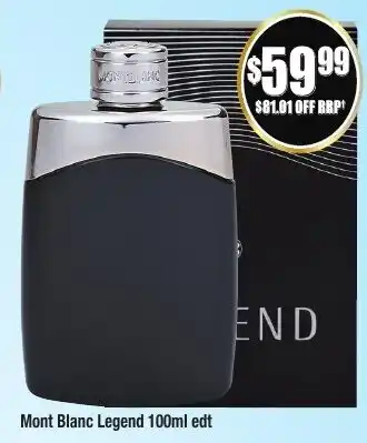 Chemist Warehouse Mont Blanc Legend 100ml edt offer