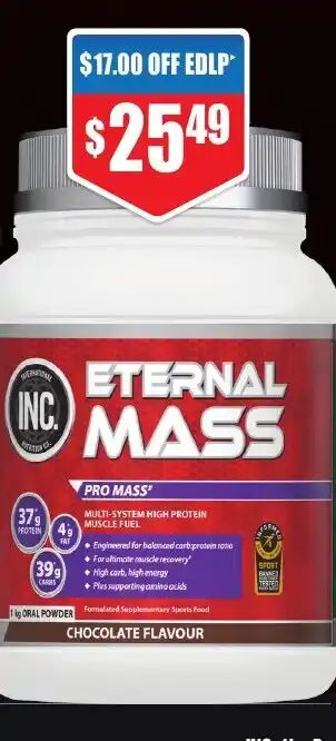 Chemist Warehouse ETERNAL MASS PRO MASS offer