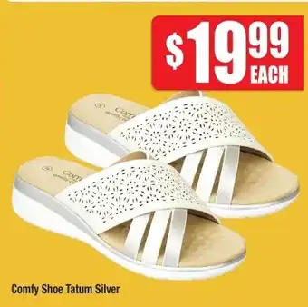 Comfy Shoe Tatum Silver