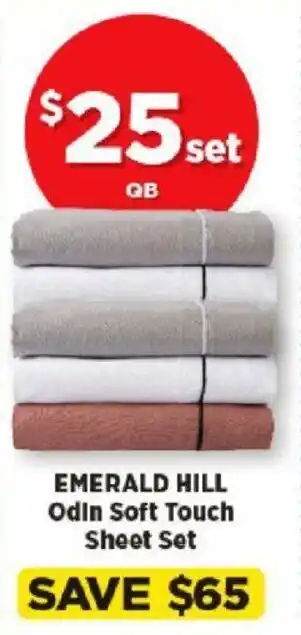 Spotlight EMERALD HILL Odin Soft Touch Sheet Set offer