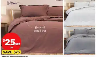 Spotlight EMERALD HILL Odin Quilt Cover Set offer