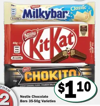 Friendly Grocer Nestle Chocolate Bars 35-50g Varieties offer
