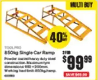 SuperCheap Auto 850kg Single Car Ramp offer