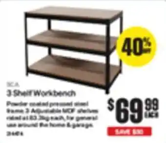 SuperCheap Auto 3 Shelf Workbench offer