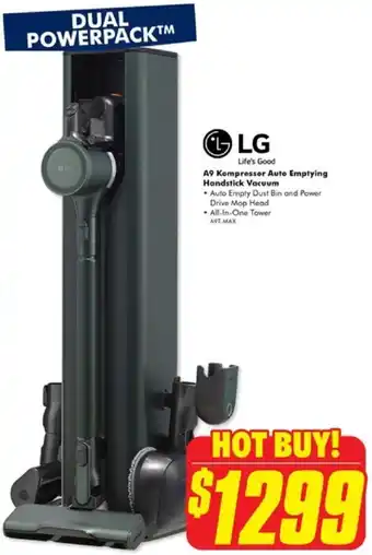 The Good Guys A9 Kompressor Auto Emptying Handstick Vacuum offer