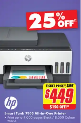 The Good Guys Smart Tank 7305 All-in-One Printer offer