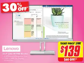 The Good Guys 23.8" L24e-40 FHD Monitor offer