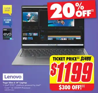 The Good Guys Yoga Slim 6 14" Laptop offer