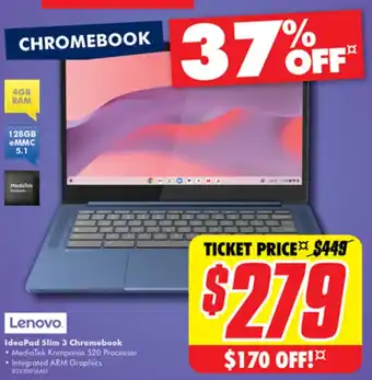 The Good Guys IdeaPad Slim 3 Chromebook offer