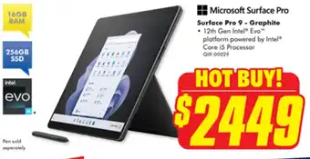 The Good Guys Surface Pro 9 - Graphite offer