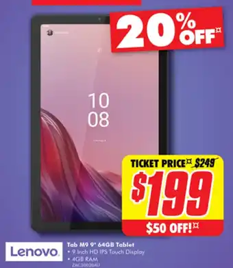 The Good Guys Tab M9 9" 64GB Tablet offer