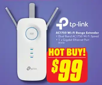 The Good Guys AC1750 Wi-Fi Range Extender offer