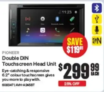 SuperCheap Auto PIONEER Double DIN Touchscreen Head Unit offer