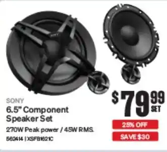 SuperCheap Auto 6.5" Component Speaker Set offer