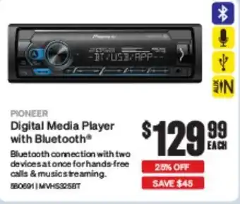 SuperCheap Auto PIONEER Digital Media Player with Bluetooth offer